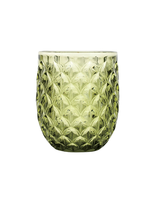 Brandani Scudo Green Glass Tumbler Set 6 Pcs
