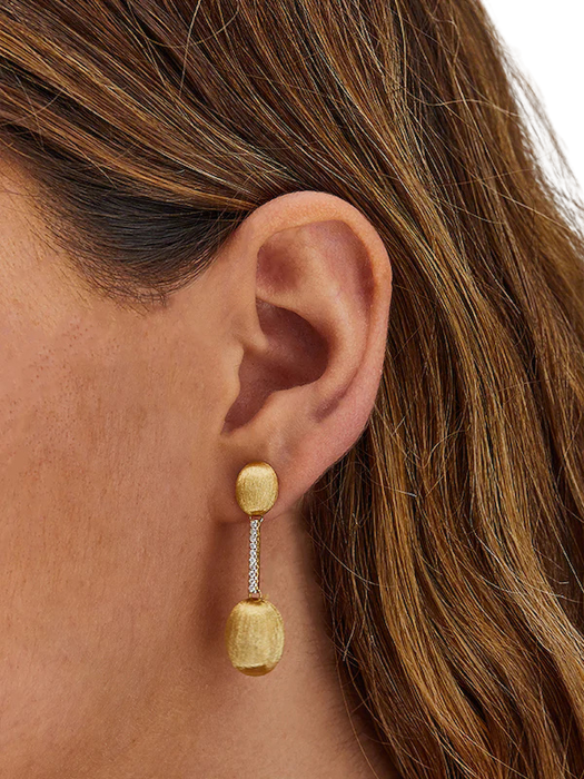 Nanis Élite Orecchini Con Boules Pendenti e Barrette