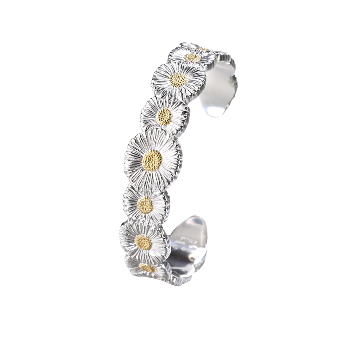 Buccellati Blossoms Vermeil Margherita Silver and Gold Bracelet