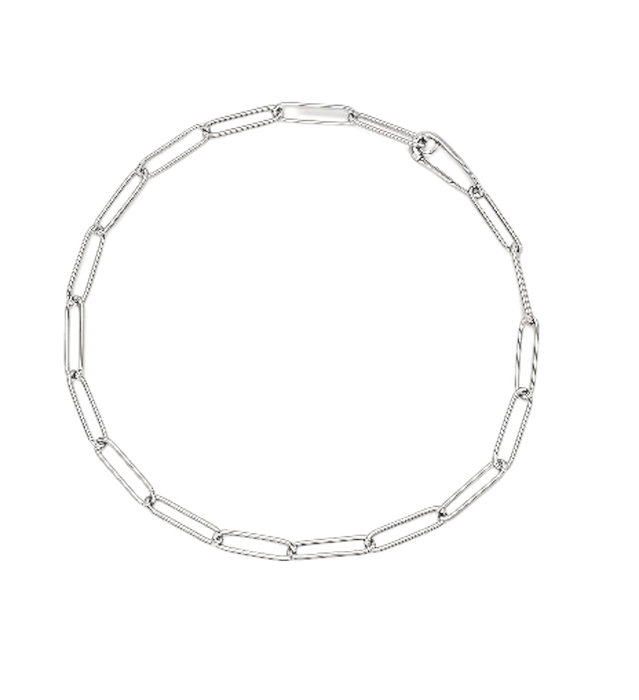 Chantecelr Accessori Collana Maglie Ovali Argento