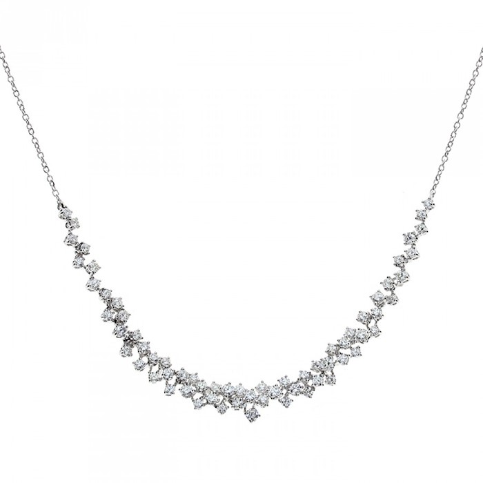 Damiani Mimosa Collana Oro Bianco Diamanti