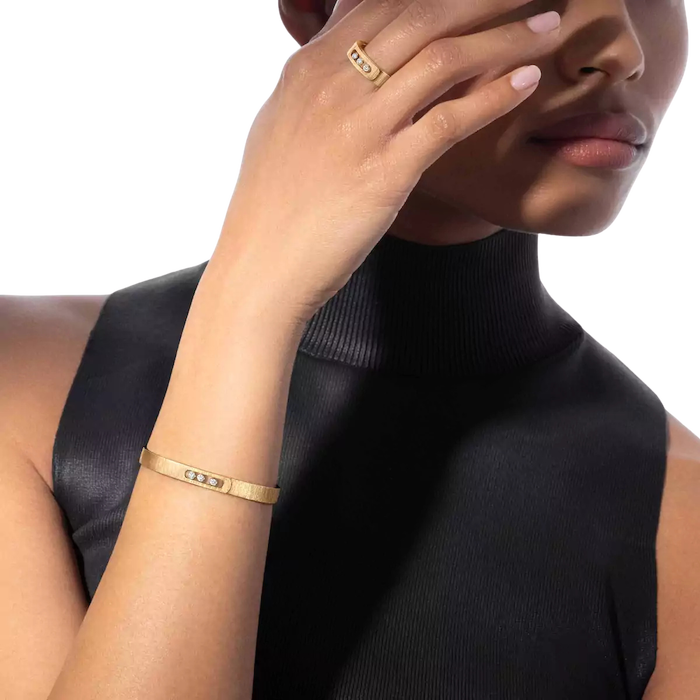 Messika Move Noa Ciselé Bracciale Rigido