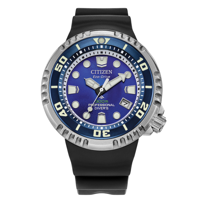 Citizen Promaster Diver's Eco Drive 300 mt Gas Diver Unite with Blue L.E.