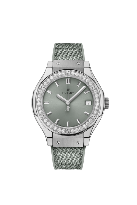 Hublot Classic Fusion Titanium Sage Green Diamonds