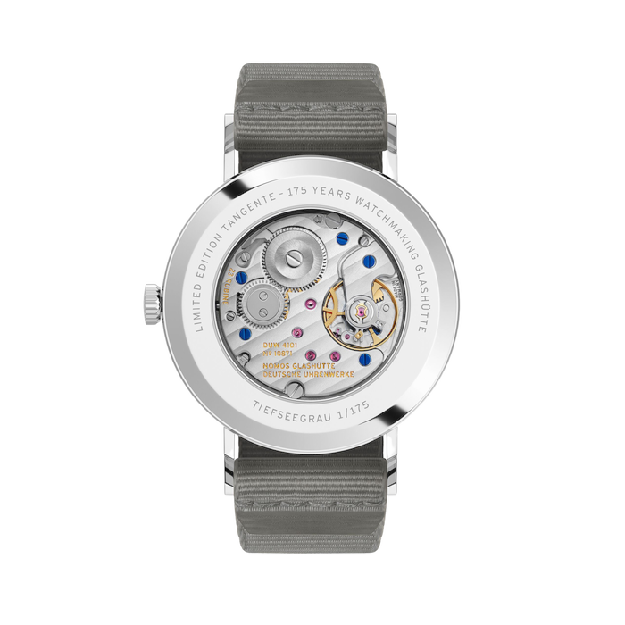 Nomos Glashütte Tangente 38 Datario Tiefseegrau