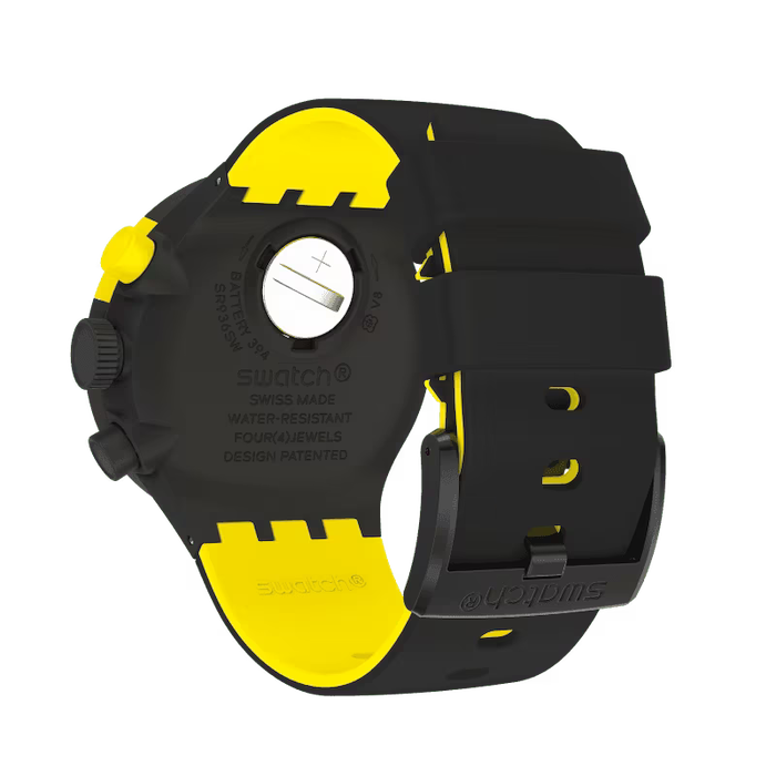 Swatch Big Bold Checkpoint Yellow