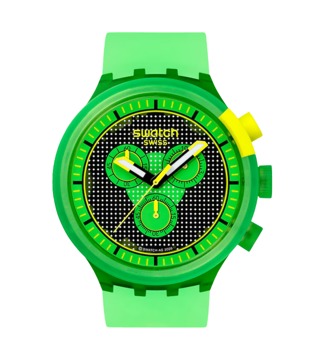 Swatch Smash It Glowingly Green