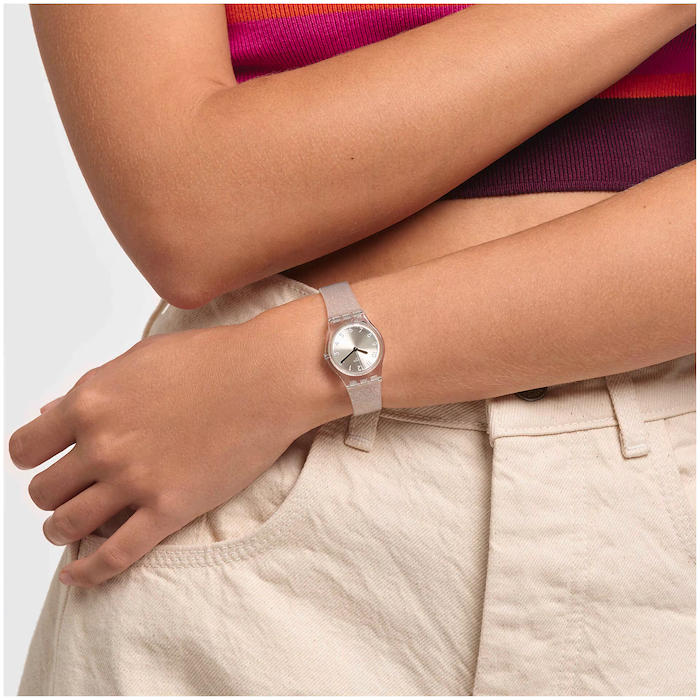 Swatch Time To Swatch Silver Glistar Too