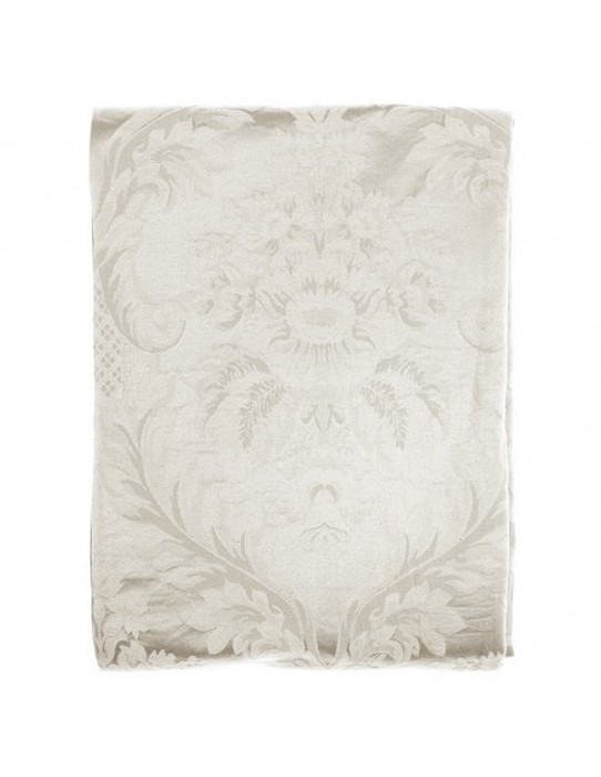 Blanc Mariclò Copriletto Floreal Damasco