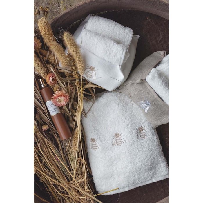 Blanc Mariclò Set Asciugamani Api