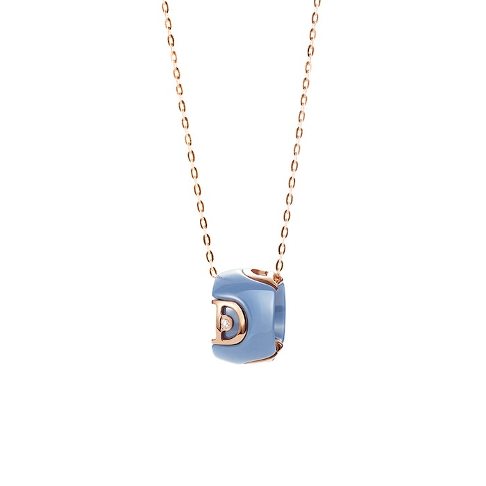 Damiani Collana D-icon Blu Ed Oro Rosa