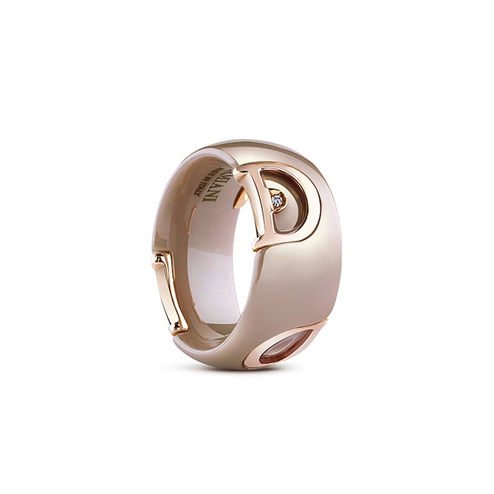 Damiani Anello D-icon Ceramica Cappuccino Misura 19
