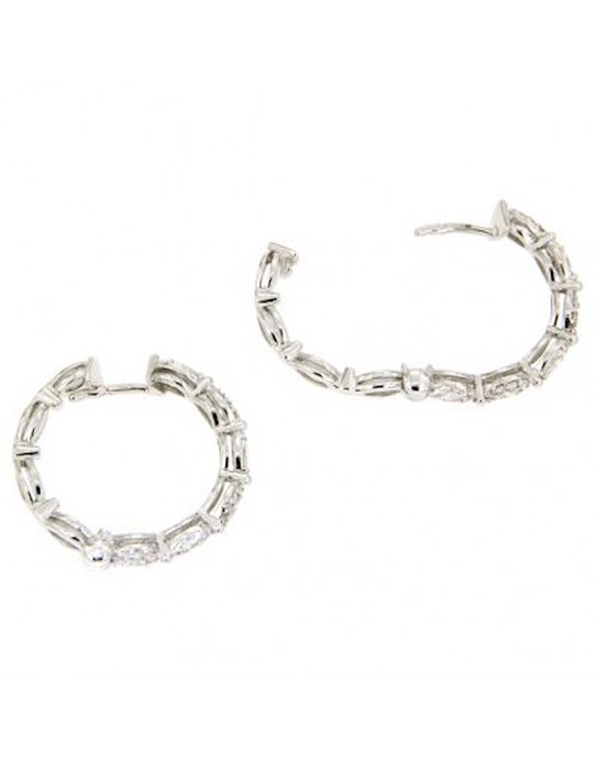 Damiani Orecchini Emozioni D In Oro Bianco E Brillanti