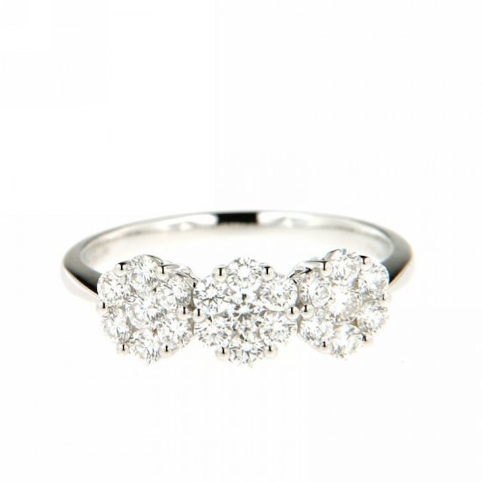 Giorgio Visconti Anello Trilogy Pavè Di Diamanti 0.43 Kt