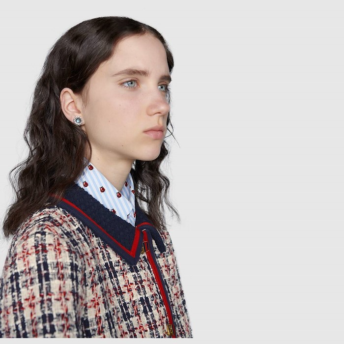 Gucci Oreccchini Gg Marmont Topazio Blu