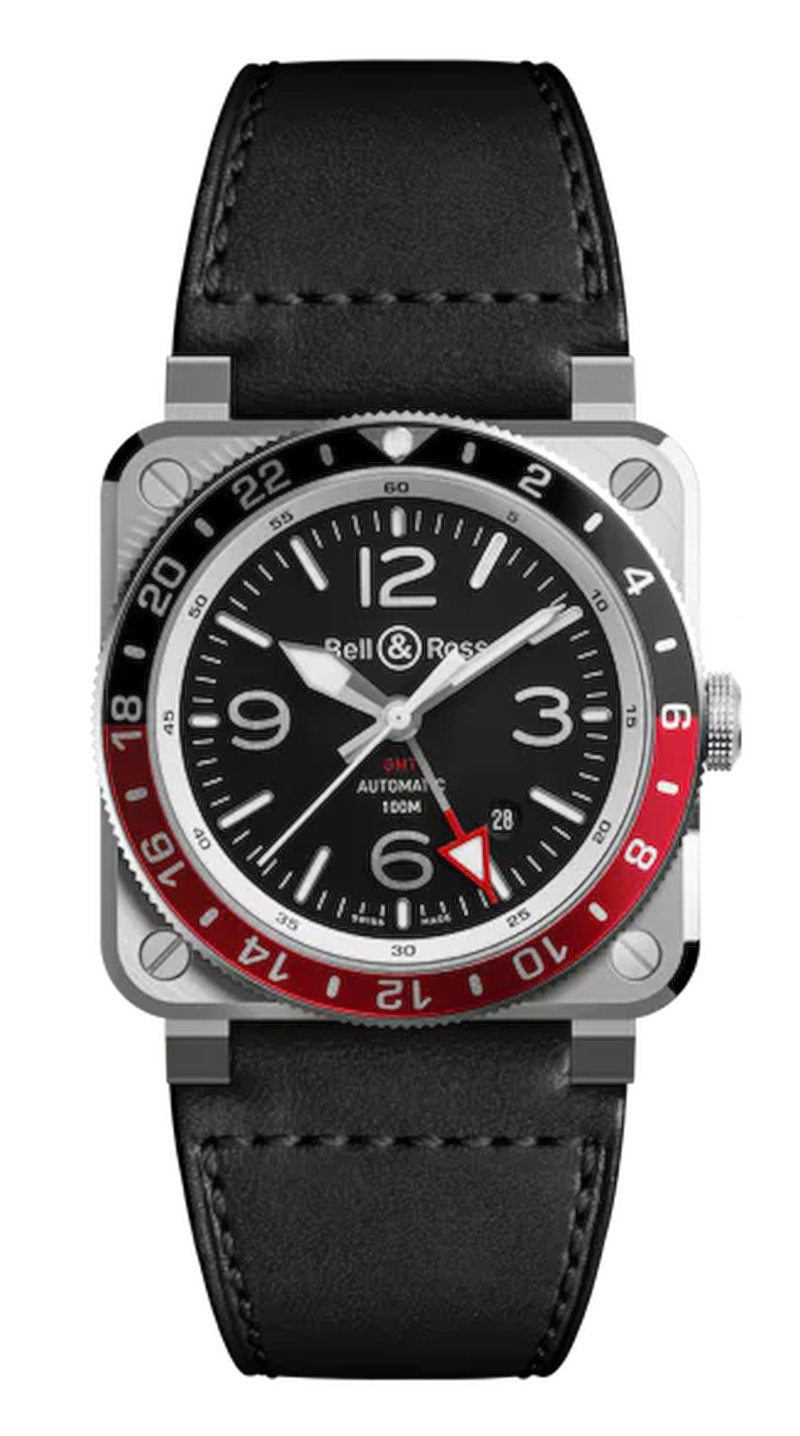 Bell Ref Bell & Ross BR-03 GMT Black ref. BR0393-BL-ST/SCA - Tomasini Francia