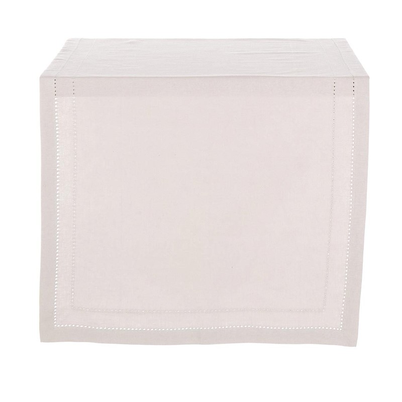 LIUXIN 12 Tovaglioli In Lino-Cotone Con Orlo A Giorno 15x15 Cm – Sottobicchieri E To Vaglioli Fatti A Mano Per Cocktail, Matrimoni E Casa