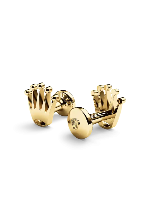 Gemelli “Corona” Rolex, Oro giallo, a1018 | Tomasini Francia