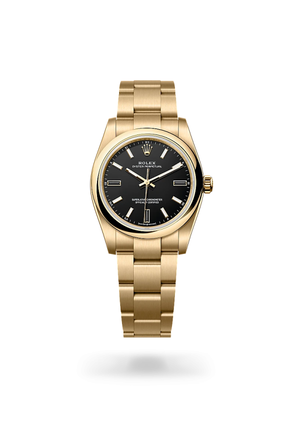 Rolex Oyster Perpetual 34 in Oro giallo 18 ct, M124208-0001