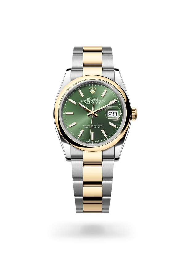Rolex Datejust 36 in Rolesor giallo (combinazione di acciaio Oystersteel e oro giallo), M126203-0058