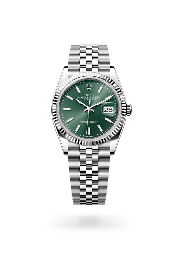 Rolex Datejust 36 in Rolesor bianco (combinazione di acciaio Oystersteel e oro bianco), M126234-0051