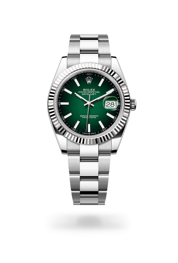 Rolex Datejust 41 in Rolesor bianco (combinazione di acciaio Oystersteel e oro bianco), M126334-0033