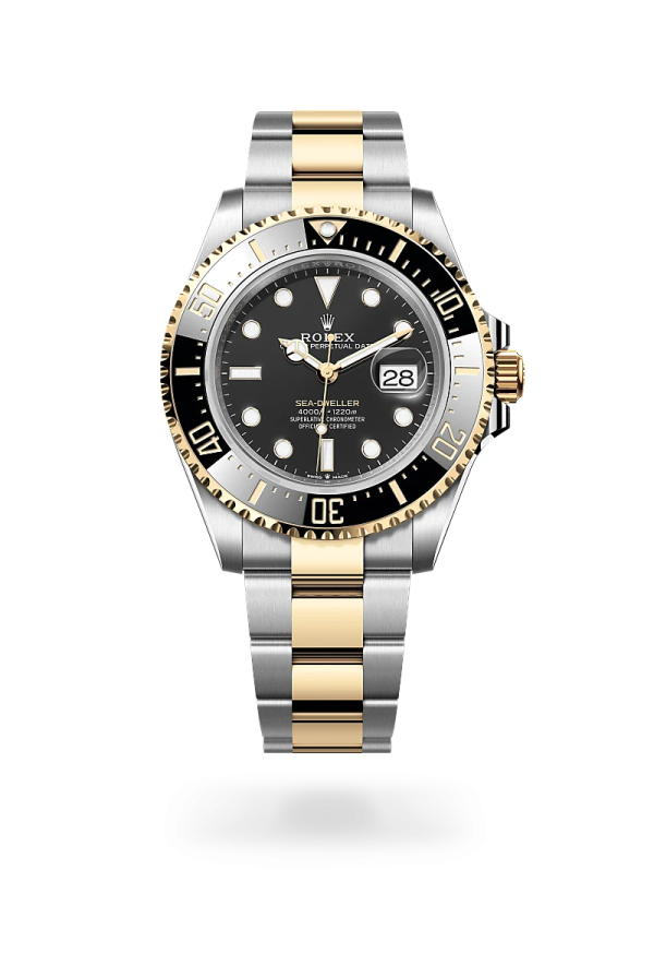 Rolex Sea-Dweller in Rolesor giallo (combinazione di acciaio Oystersteel e oro giallo), M126603-0001