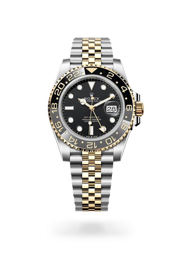 Rolex GMT-Master II in Rolesor giallo (combinazione di acciaio Oystersteel e oro giallo), M126713GRNR-0001