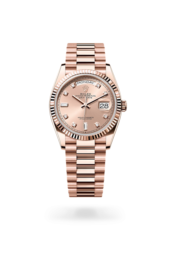 Rolex Day-Date 36 in Oro Everose 18 ct, M128235-0009