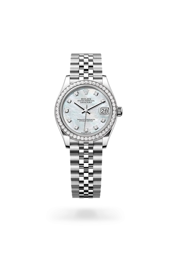 Rolex Datejust 31 in Rolesor bianco (combinazione di acciaio Oystersteel e oro bianco), M278384RBR-0008