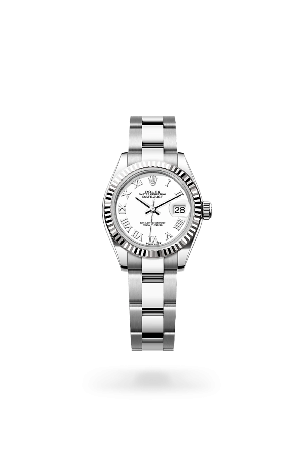 Rolex Lady-Datejust in Rolesor bianco (combinazione di acciaio Oystersteel e oro bianco), M279174-0020